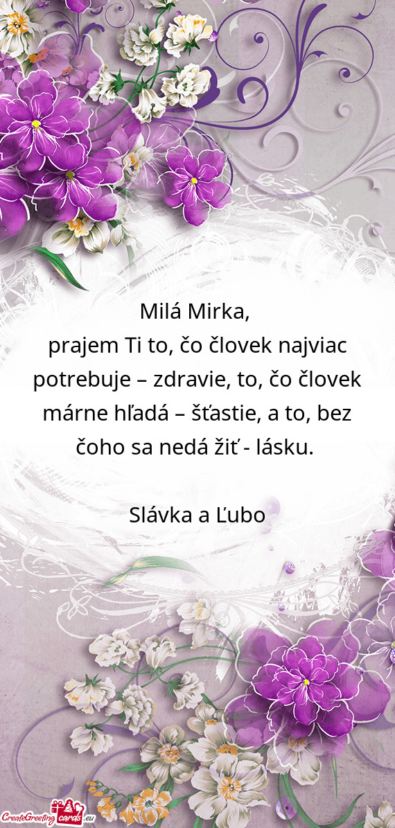 Milá Mirka