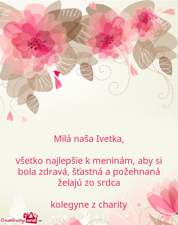Milá naša Ivetka