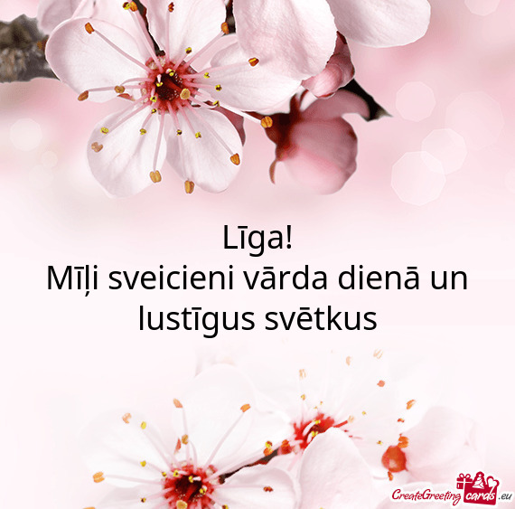 Mīļi sveicieni vārda dienā un lustīgus svētkus