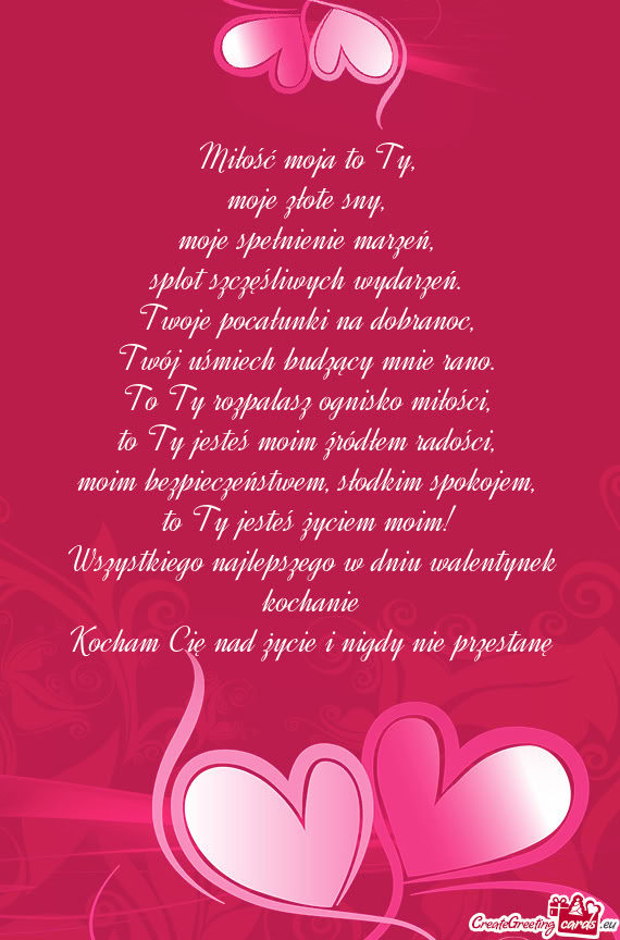 Miłość moja to Ty
