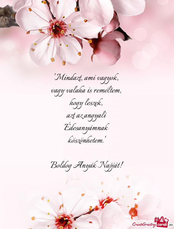 "Mindazt, ami vagyok