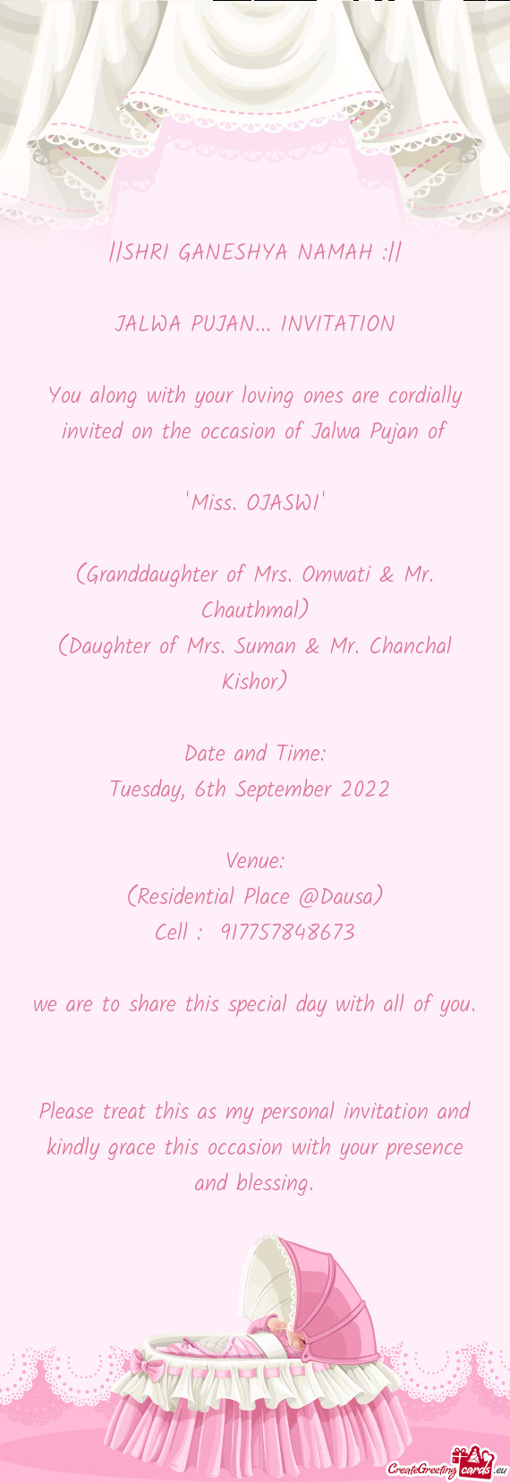 "Miss. OJASWI"