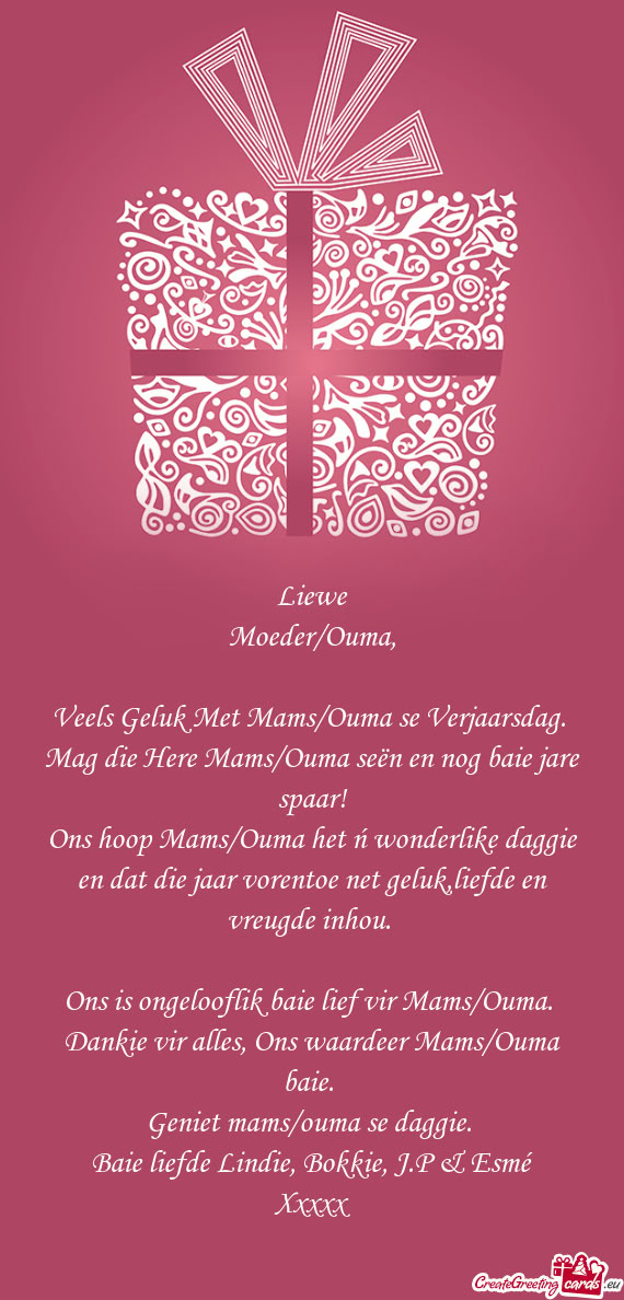 Moeder/Ouma