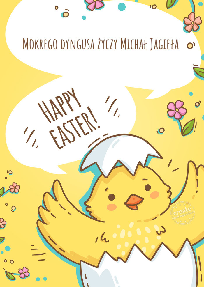 Mokrego dyngusa Michał Jagieła