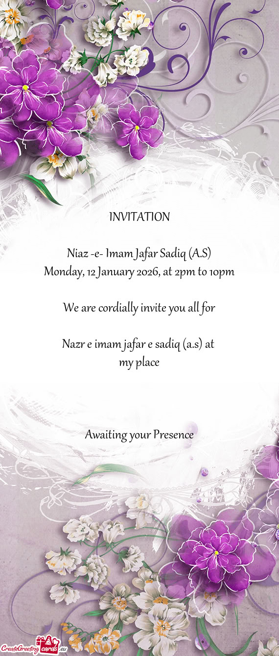 Monday, 12 January 2026, at 2pm to 10pm