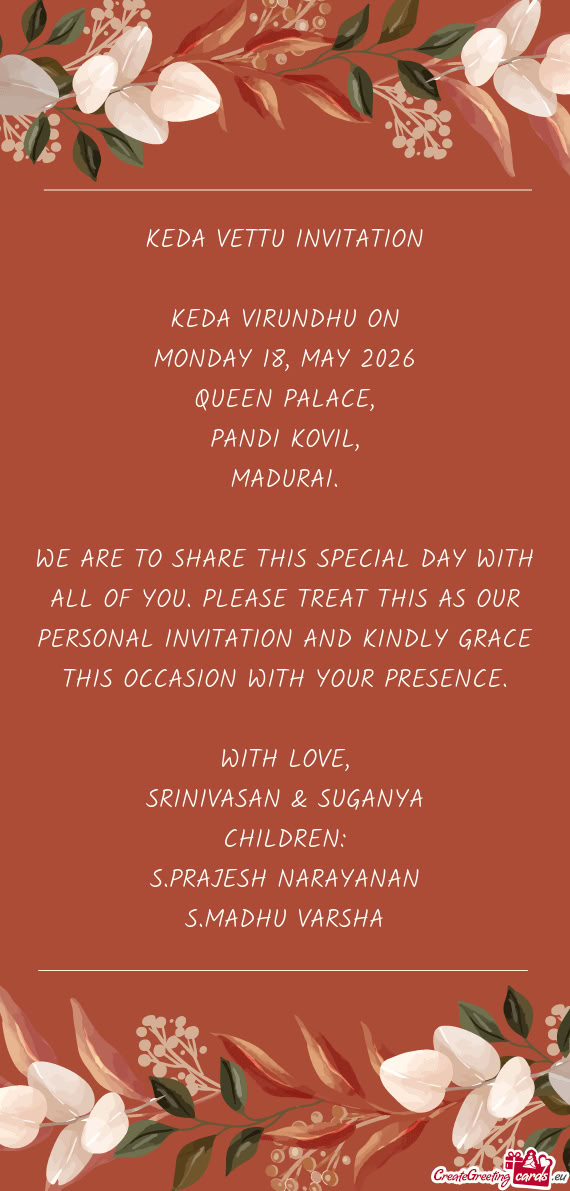 MONDAY 18, MAY 2026