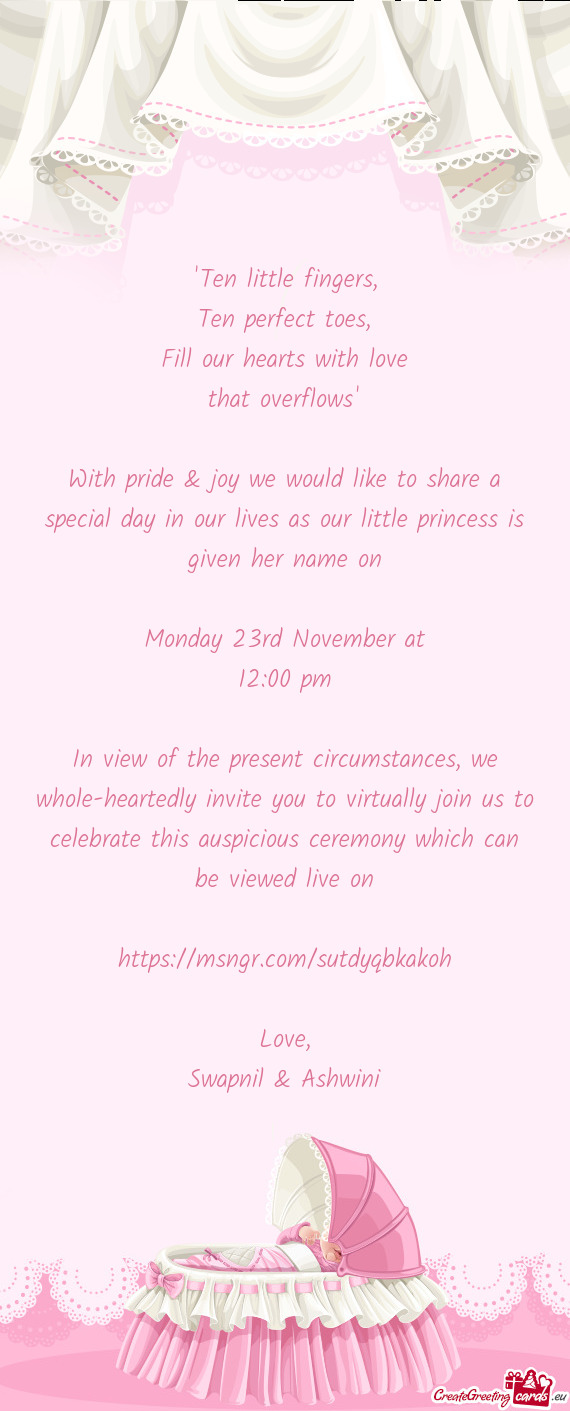 Monday 23rd November at