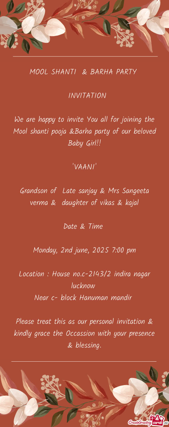 MOOL SHANTI & BARHA PARTY