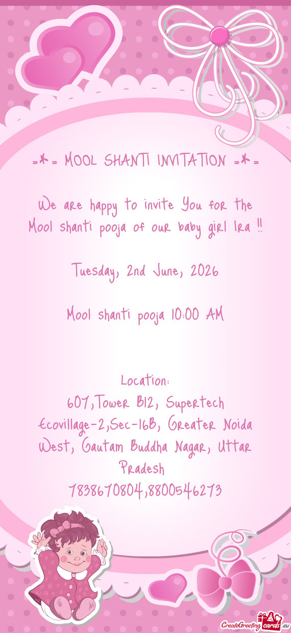 =*= MOOL SHANTI INVITATION =*=