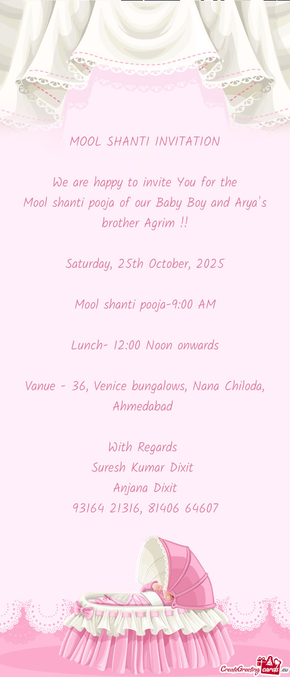 Mool shanti pooja of our Baby Boy and Arya
