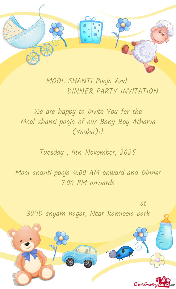 Mool shanti pooja of our Baby Boy Atharva (Yadhu)