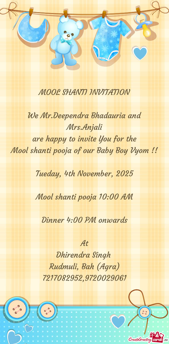 Mool shanti pooja of our Baby Boy Vyom