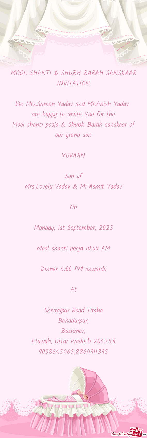 Mool shanti pooja & Shubh Barah sanskaar of our grand son