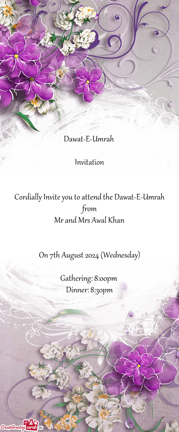 Mr and Mrs Awal Khan