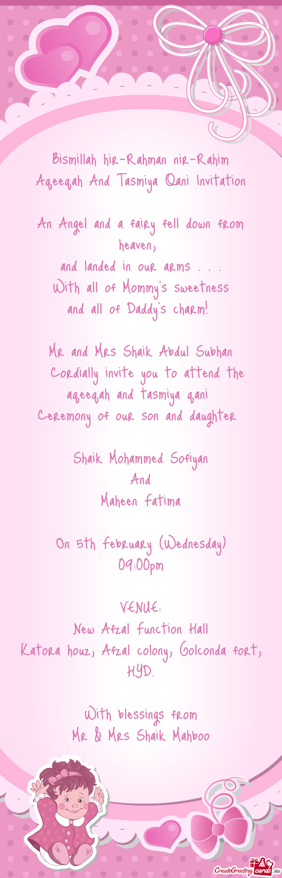 Mr and Mrs Shaik Abdul Subhan