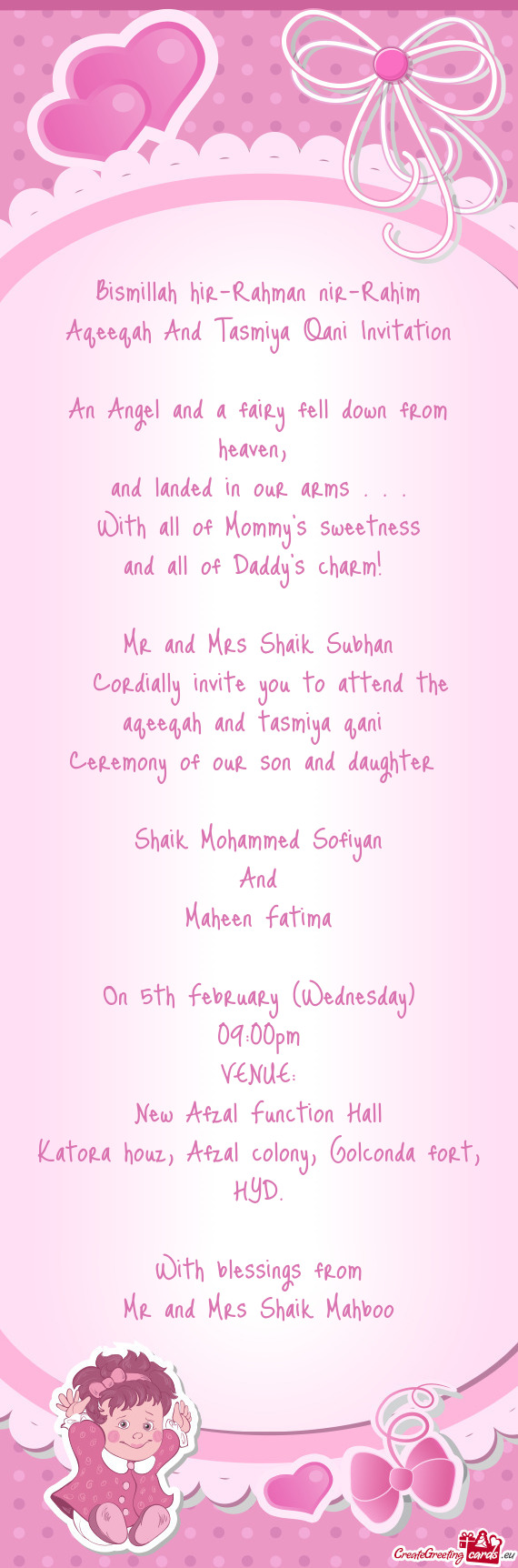 Mr and Mrs Shaik Subhan