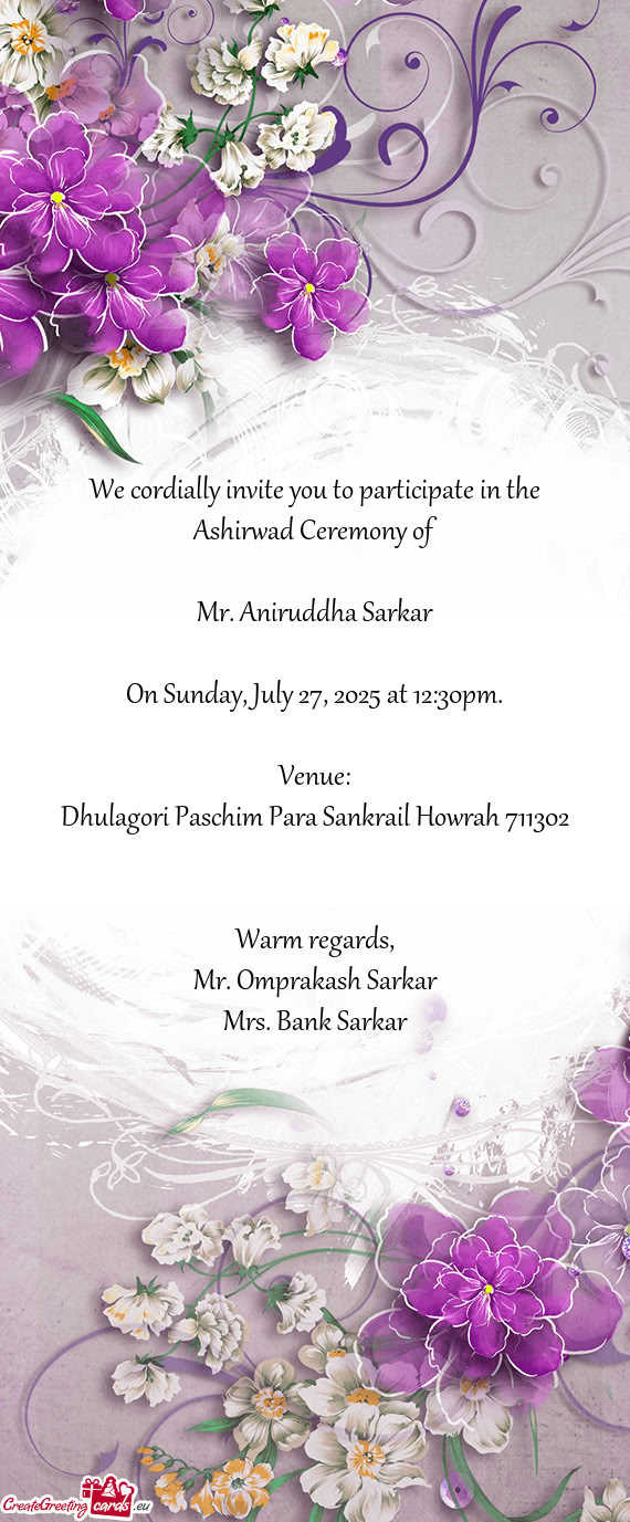 Mr. Aniruddha Sarkar