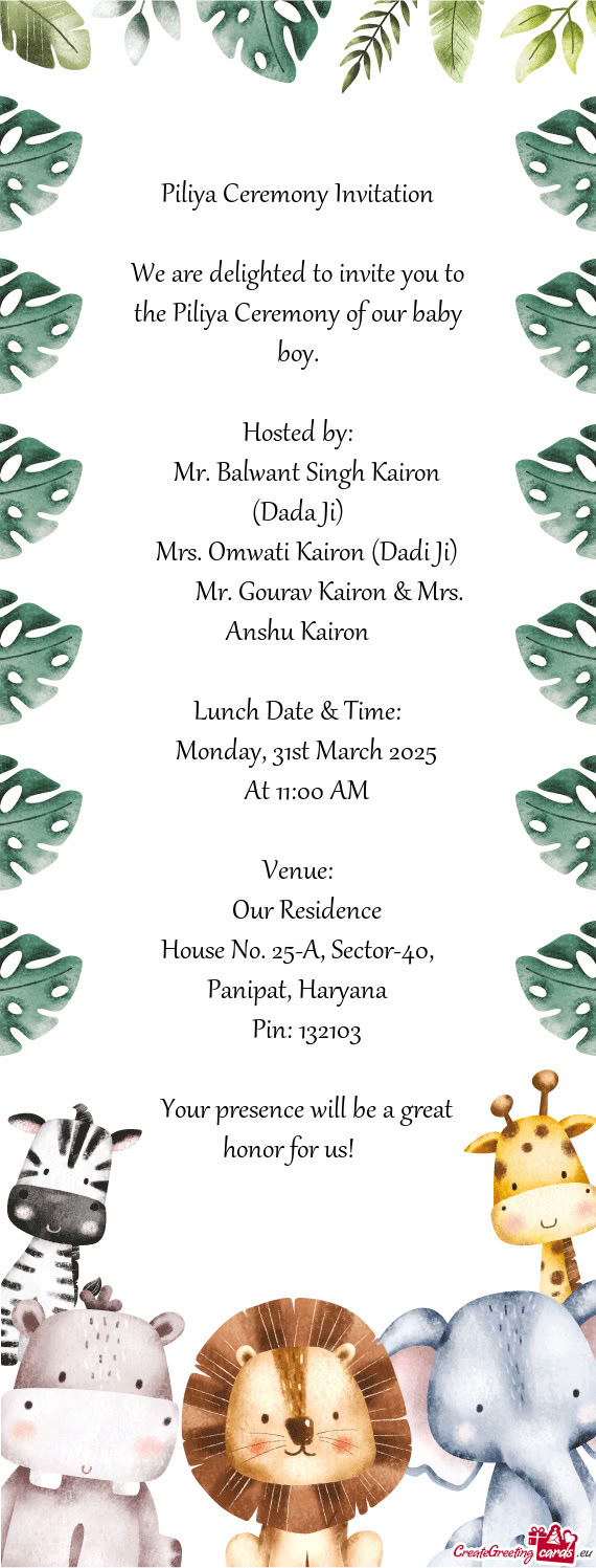 👴 Mr. Balwant Singh Kairon (Dada Ji)