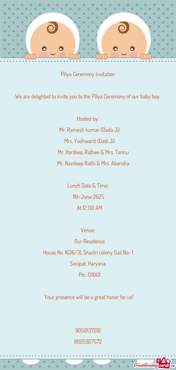 👨‍👩‍👦 Mr. Hardeep Rathee & Mrs. Tannu