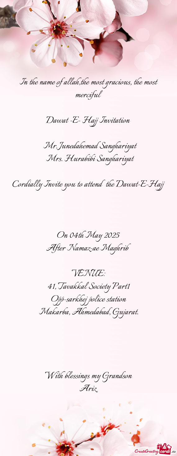 Mr. Junedahemad Sanghariyat