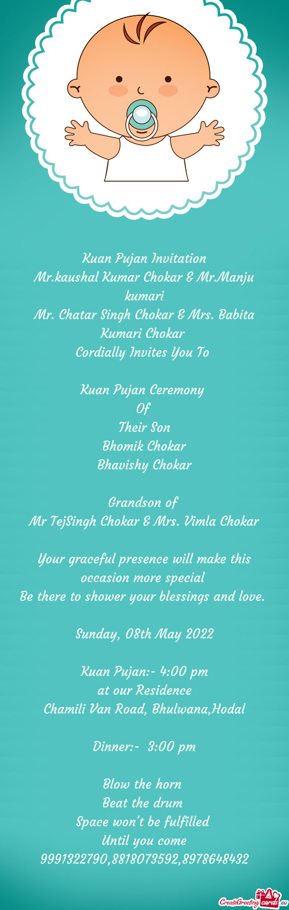 Mr.kaushal Kumar Chokar & Mr.Manju kumari