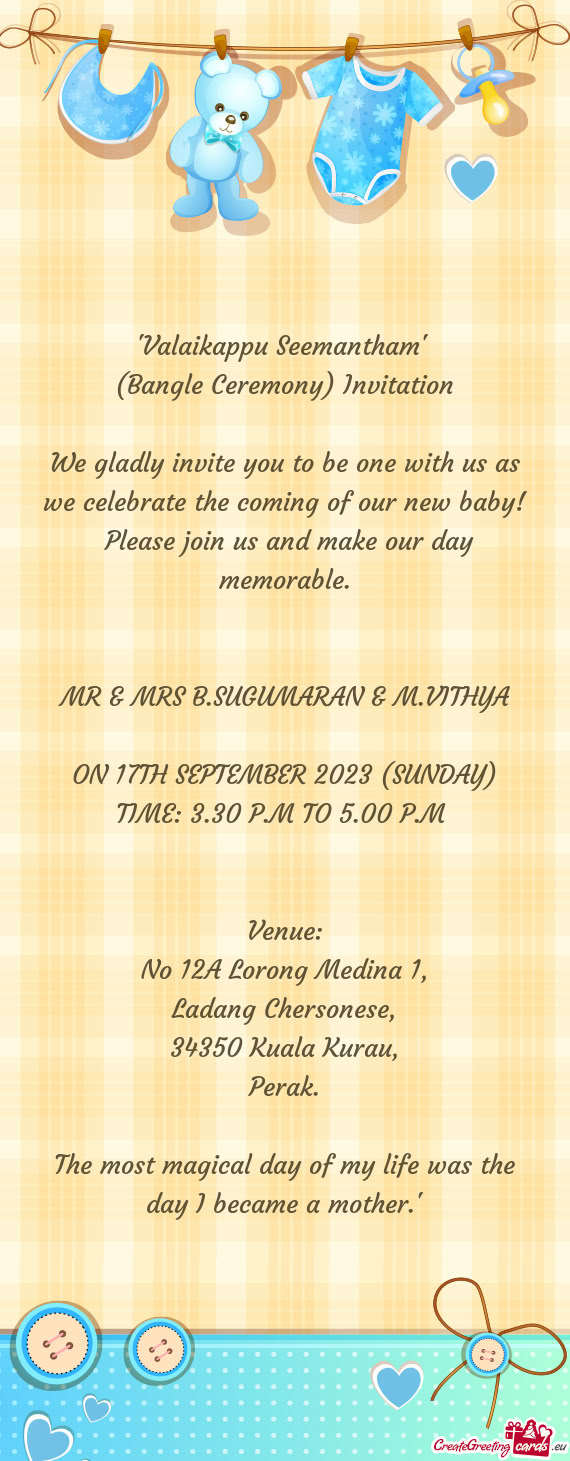 MR & MRS B.SUGUMARAN & M.VITHYA