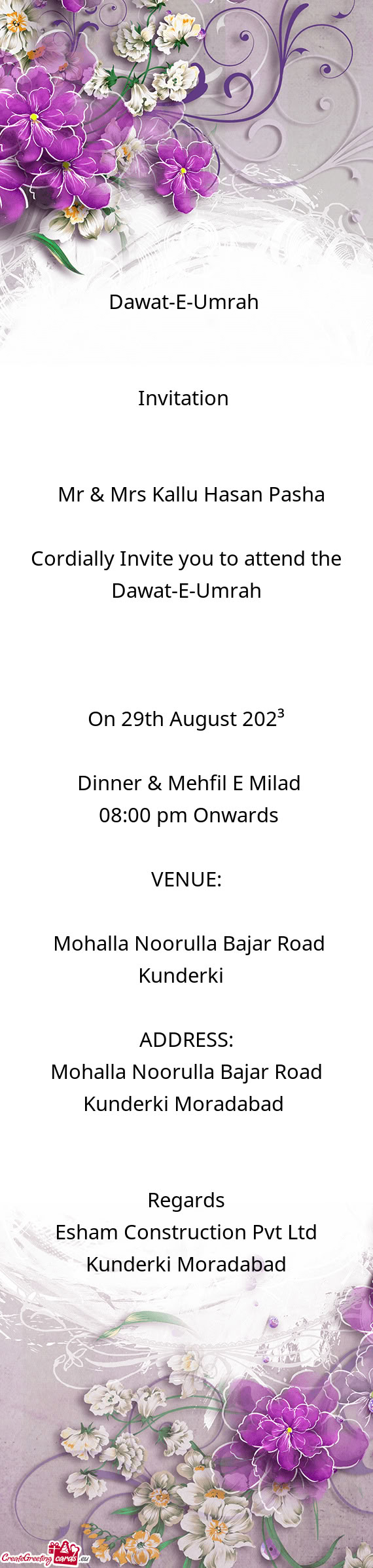 Mr & Mrs Kallu Hasan Pasha