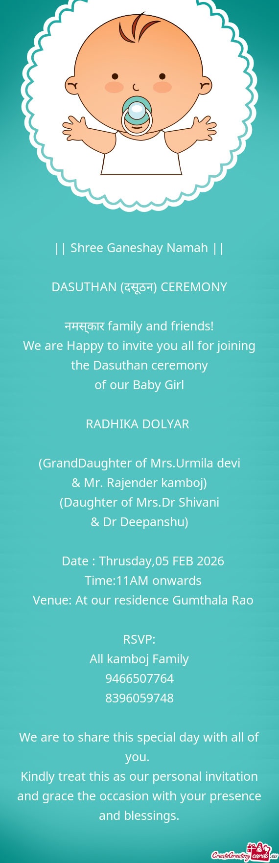 & Mr. Rajender kamboj)