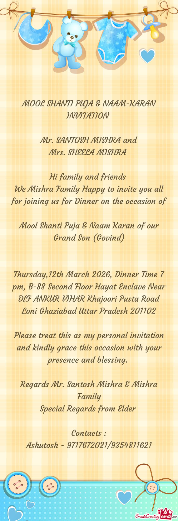 Mr. SANTOSH MISHRA and