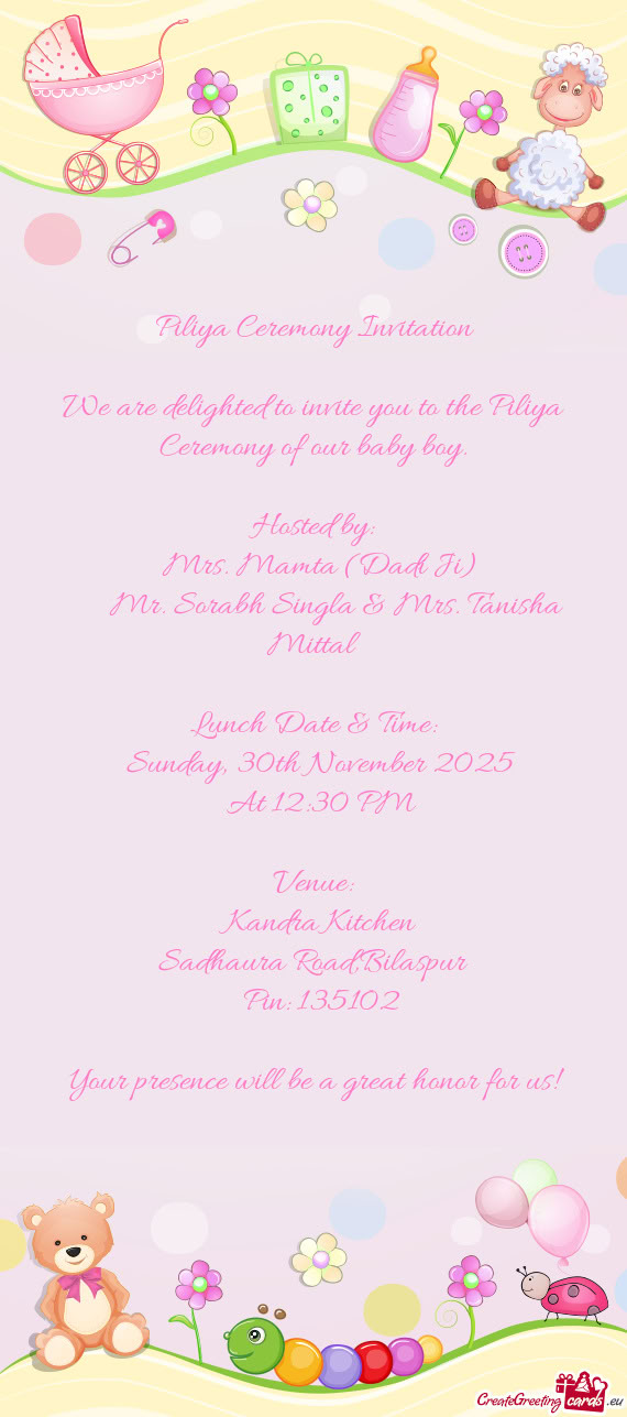 👨‍👩‍👦 Mr. Sorabh Singla & Mrs. Tanisha Mittal