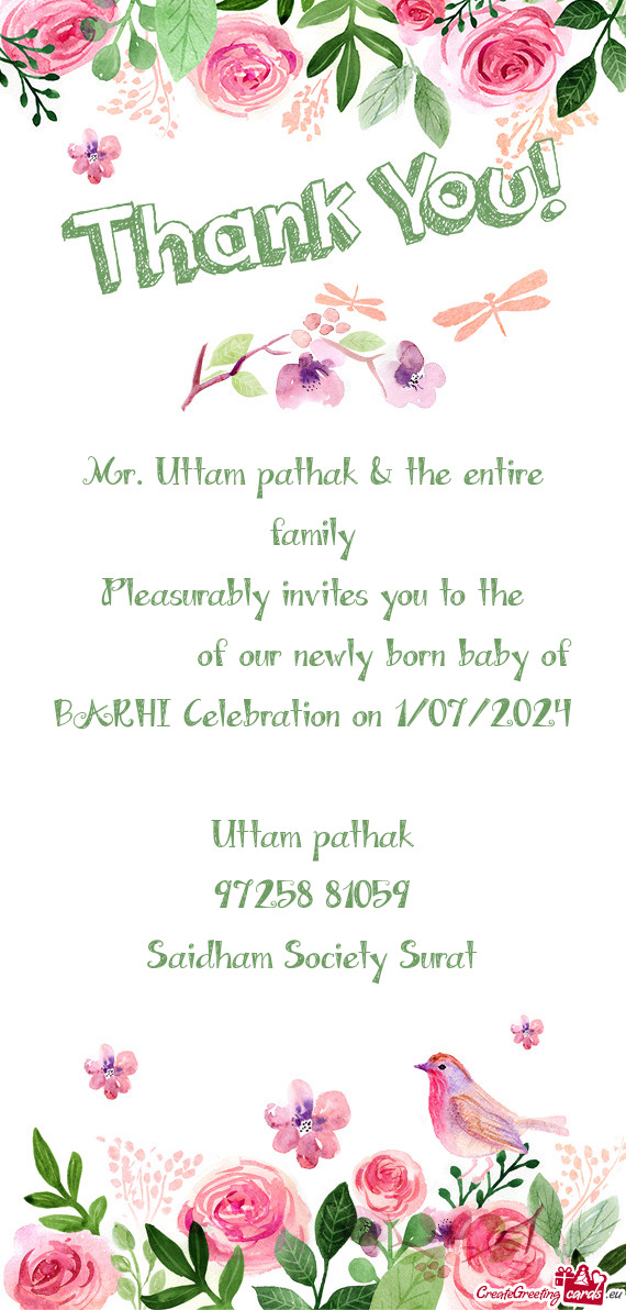 Mr. Uttam pathak & the entire family