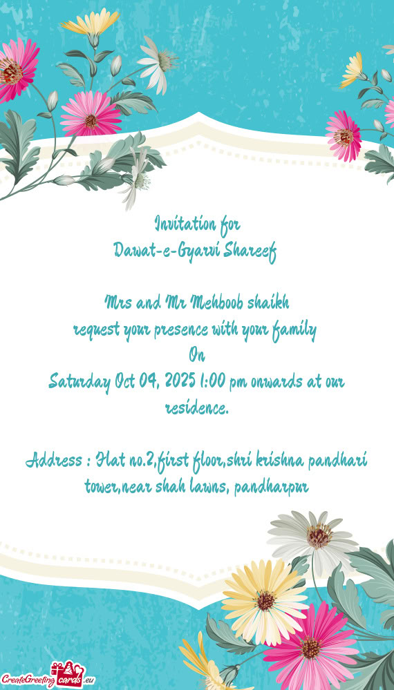 Mrs and Mr Mehboob shaikh