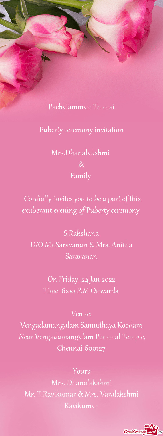 Mrs.Dhanalakshmi