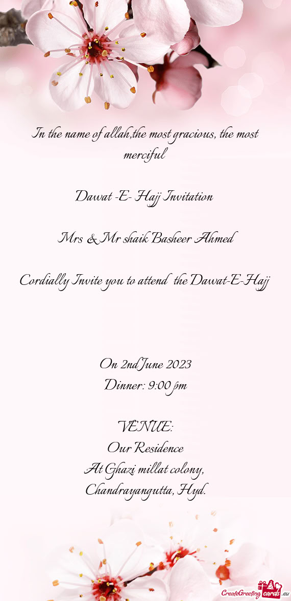 Mrs & Mr shaik Basheer Ahmed