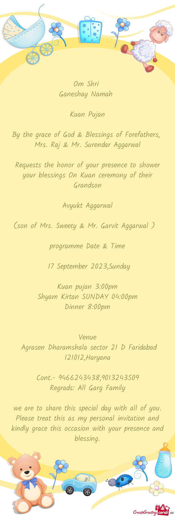 Mrs. Raj & Mr. Surendar Aggarwal