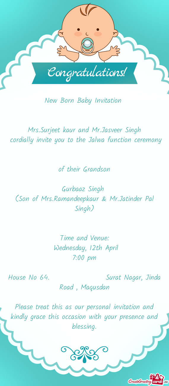 Mrs.Surjeet kaur and Mr.Jasveer Singh