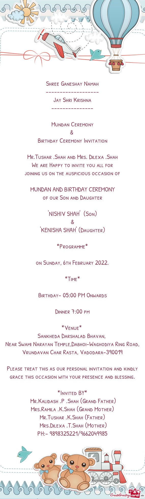 Mr.Tushar .Shah and Mrs. Dilexa .Shah