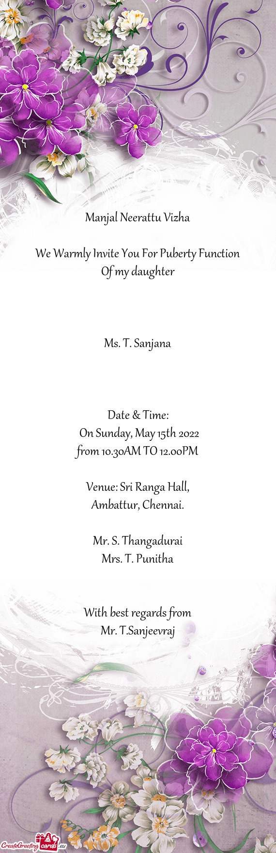 Ms. T. Sanjana