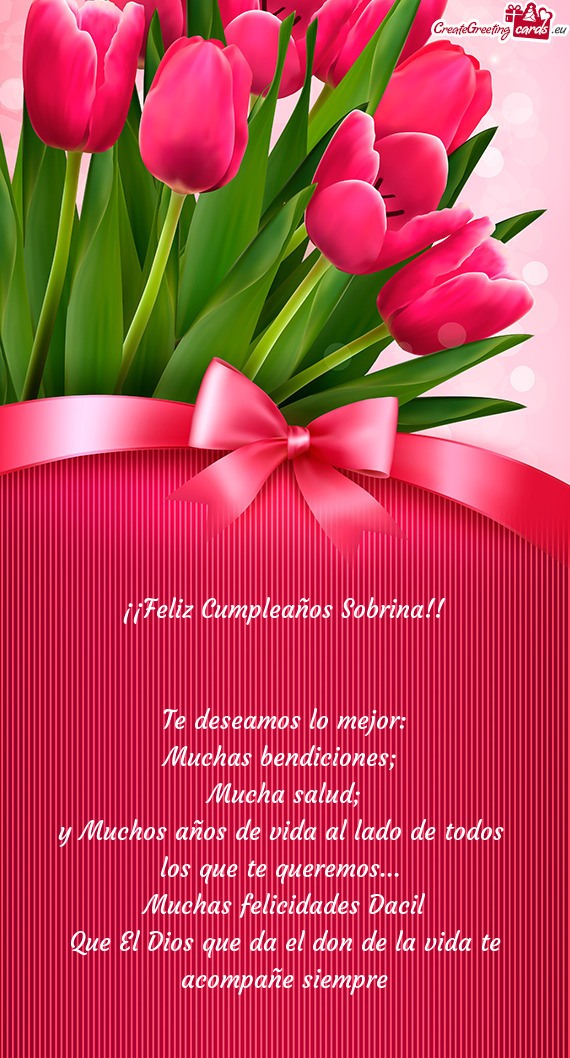 Muchas felicidades Dacil