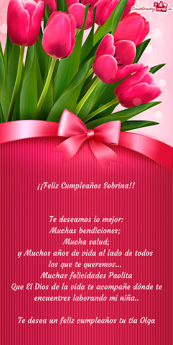 Muchas felicidades Paolita