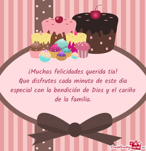 ?Muchas felicidades querida tia