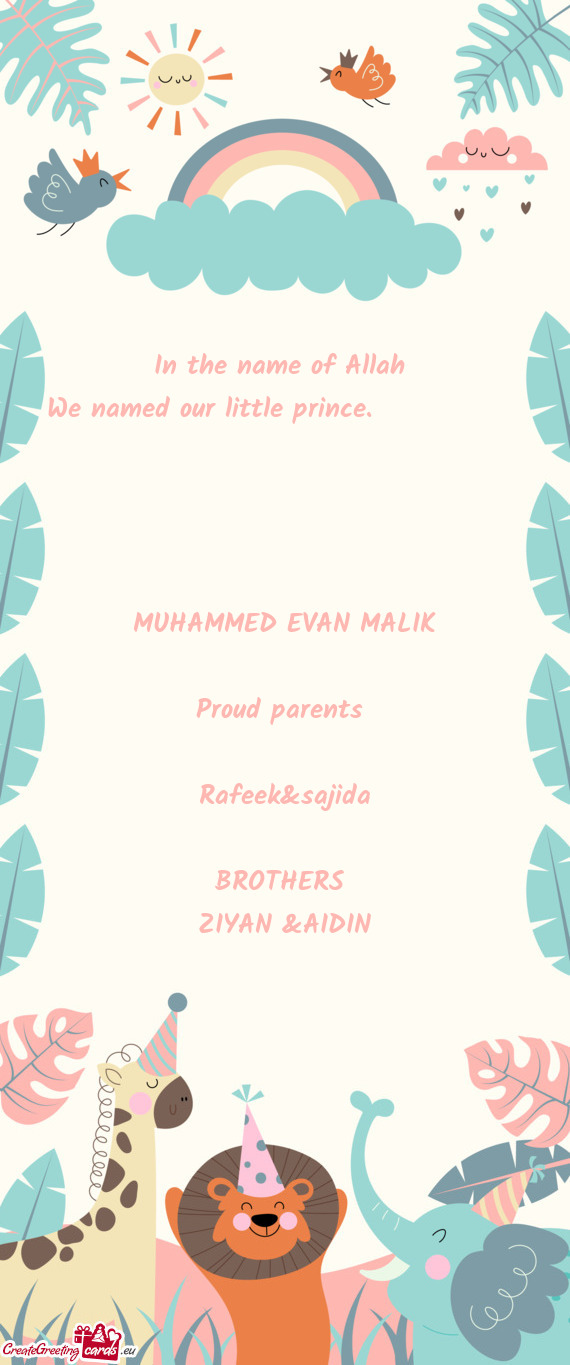 MUHAMMED EVAN MALIK