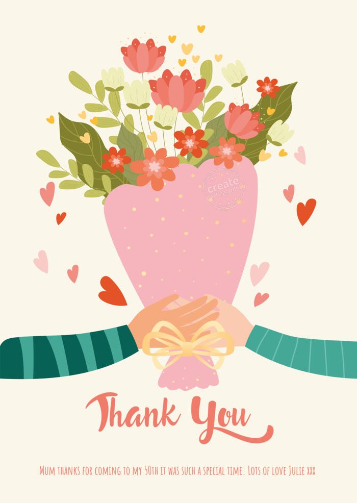 Mum thanks for coming to my 50th it was such a special time. Lots of love Julie xxx