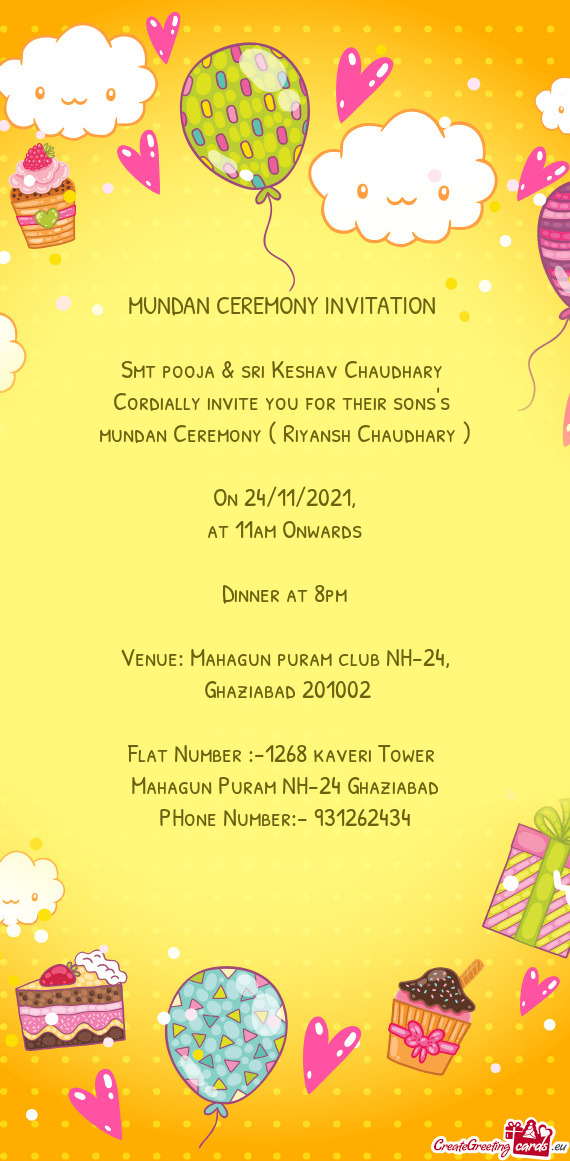 Mundan Ceremony ( Riyansh Chaudhary )