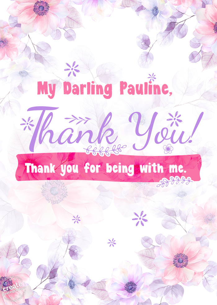 My Darling Pauline,