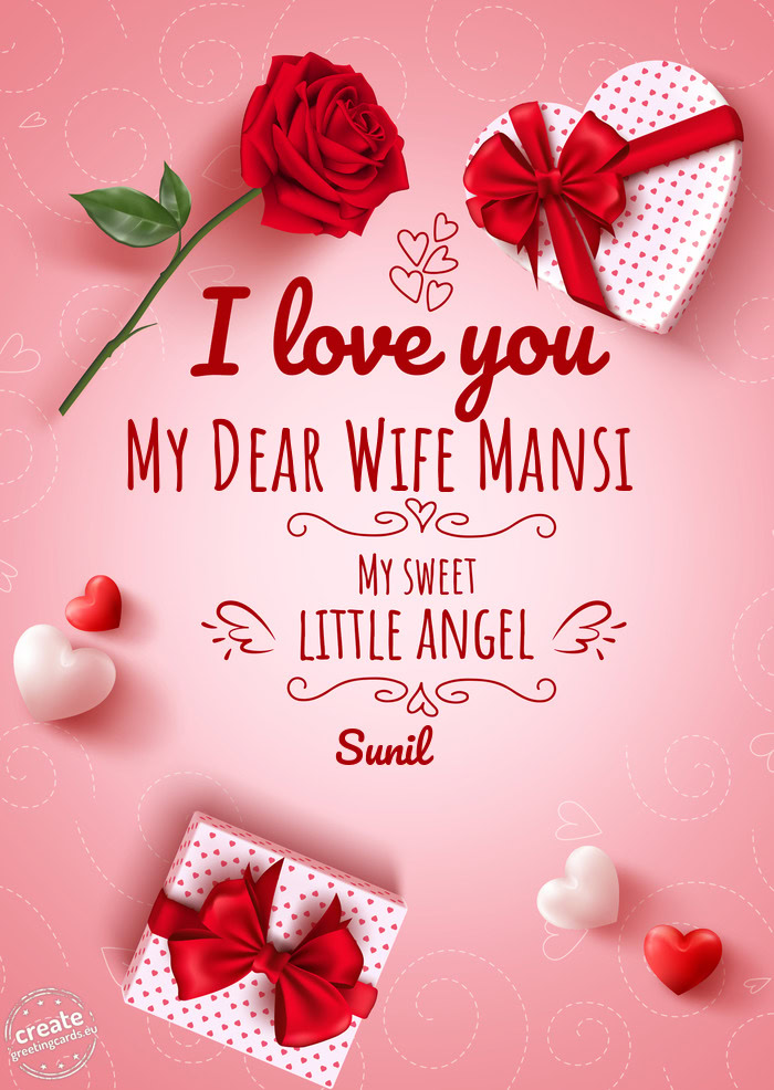 My Dear Wife Mansi 💞Sunil💞