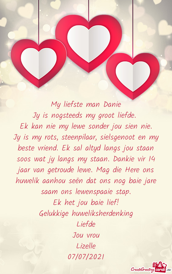 My liefste man Danie