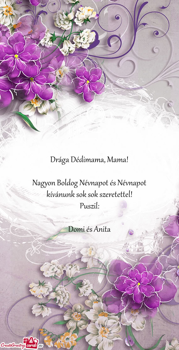 Nagyon Boldog Névnapot és Névnapot