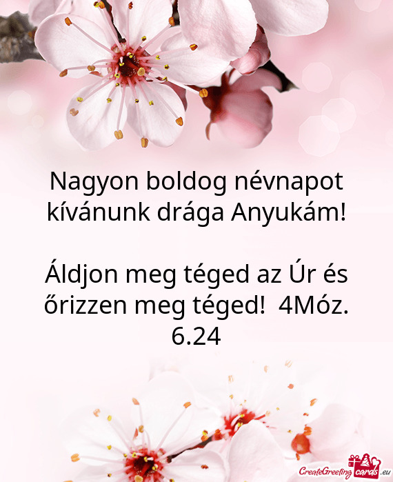 Nagyon boldog névnapot kívánunk drága Anyukám