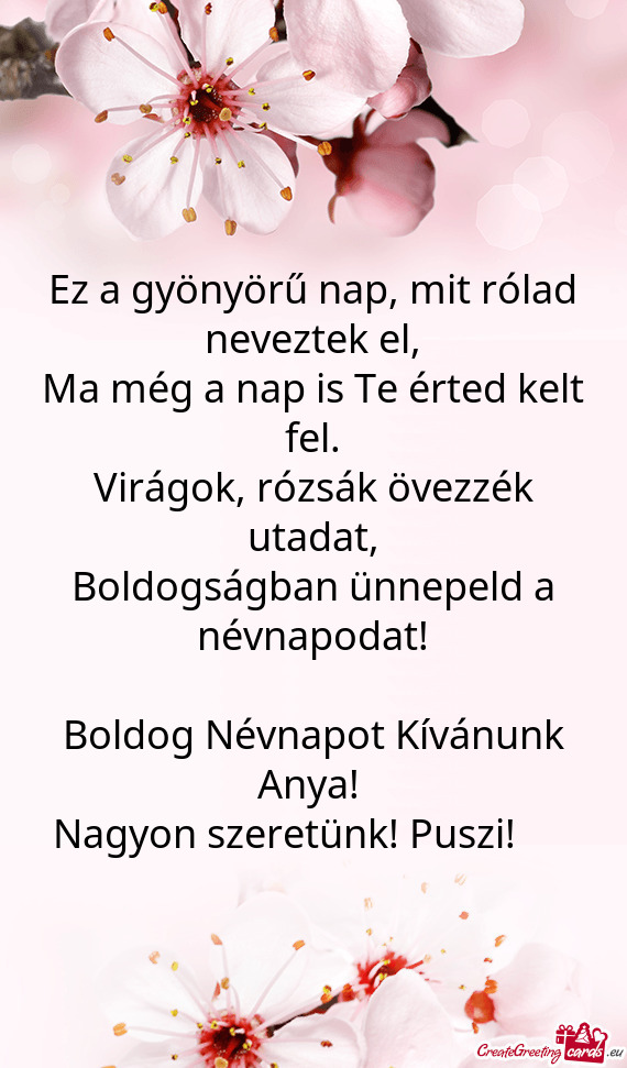 Nagyon szeretünk! Puszi! ❤️